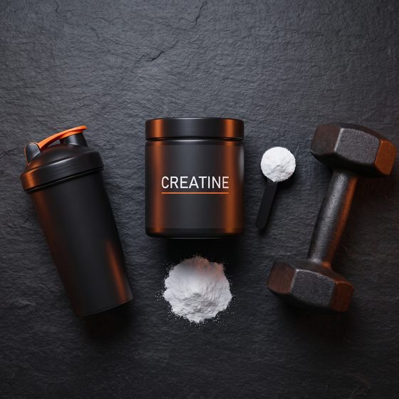 Creatine flat-lay